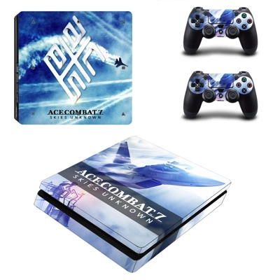 ACE Combat 7 decal skin for PS4 Slim Console and two contr.. ACE Combat 7 decal skin for PS4 Slim Console and two contr..