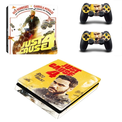 Just Cause 4 decal skin for PS4 Slim Console and two contr..