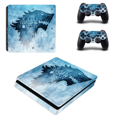 Game of Thrones decal skin for PS4 Slim Console and two co.. Game of Thrones decal skin for PS4 Slim Console and two co..