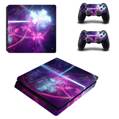 3D Abstract decal skin for PS4 Slim Console and two contro.. 3D Abstract decal skin for PS4 Slim Console and two contro..