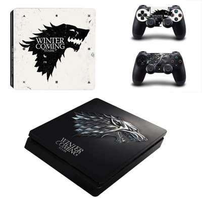 Game of Thrones decal skin for PS4 Slim Console and two co.. Game of Thrones decal skin for PS4 Slim Console and two co..