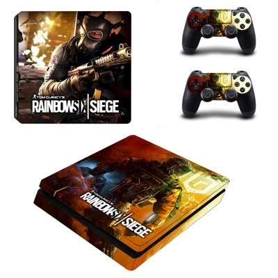 Rainbow Six Siege decal skin for PS4 Slim Console and two .. Rainbow Six Siege decal skin for PS4 Slim Console and two ..