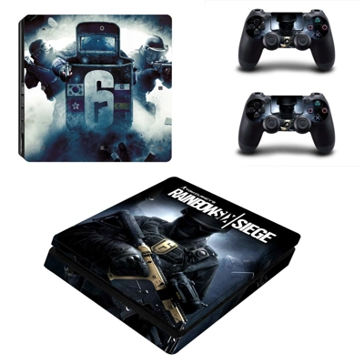 Rainbow Six Siege decal skin for PS4 Slim Console and two .. Rainbow Six Siege decal skin for PS4 Slim Console and two ..