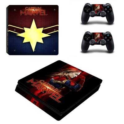 Supergirl decal skin for PS4 Slim Console and two controll.. Supergirl decal skin for PS4 Slim Console and two controll..