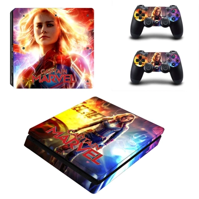 Supergirl decal skin for PS4 Slim Console and two controll.. Supergirl decal skin for PS4 Slim Console and two controll..