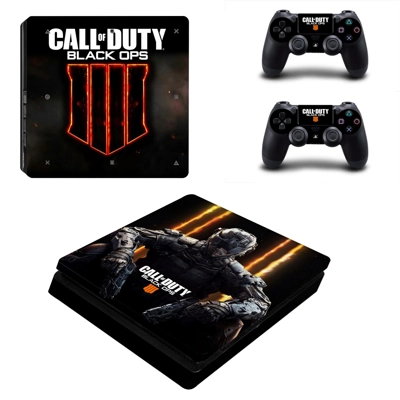 Call of Duty black ops 4 decal skin for PS4 Slim Console a.. Call of Duty black ops 4 decal skin for PS4 Slim Console a..