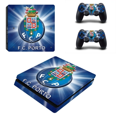 FC Porto decal skin for PS4 Slim Console and two controllers FC Porto decal skin for PS4 Slim Console and two controllers