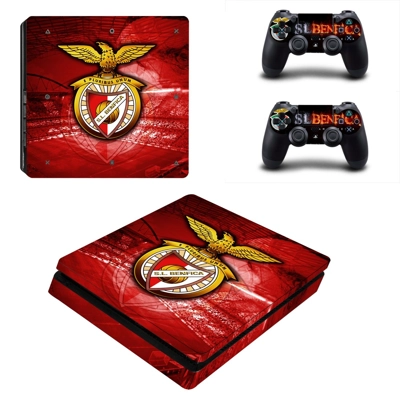 SL Benfica decal skin for PS4 Slim Console and two control.. SL Benfica decal skin for PS4 Slim Console and two control..