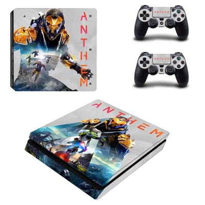 Anthem decal skin for PS4 Slim Console and two controllers Anthem decal skin for PS4 Slim Console and two controllers