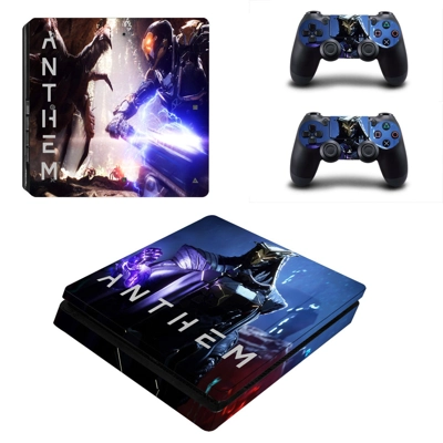 Anthem decal skin for PS4 Slim Console and two controllers Anthem decal skin for PS4 Slim Console and two controllers