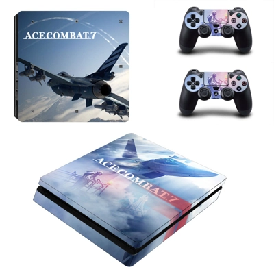 ACE Combat 7 decal skin for PS4 Slim Console and two contr.. ACE Combat 7 decal skin for PS4 Slim Console and two contr..