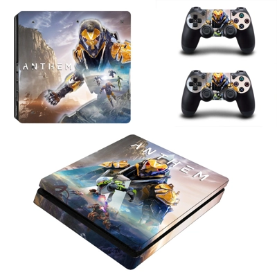 Anthem decal skin for PS4 Slim Console and two controllers Anthem decal skin for PS4 Slim Console and two controllers