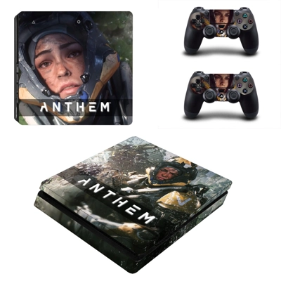 Anthem decal skin for PS4 Slim Console and two controllers Anthem decal skin for PS4 Slim Console and two controllers