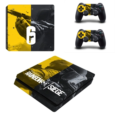 Rainbow Six Siege decal skin for PS4 Slim Console and two .. Rainbow Six Siege decal skin for PS4 Slim Console and two ..