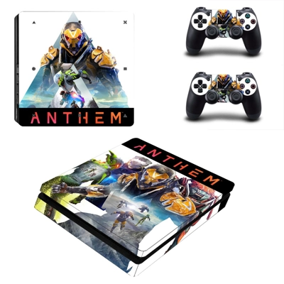 Anthem decal skin for PS4 Slim Console and two controllers Anthem decal skin for PS4 Slim Console and two controllers