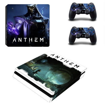 Anthem decal skin for PS4 Slim Console and two controllers Anthem decal skin for PS4 Slim Console and two controllers