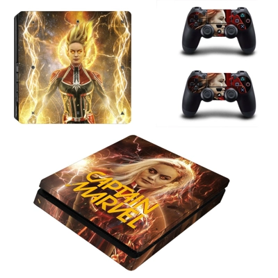 Supergirl decal skin for PS4 Slim Console and two controll.. Supergirl decal skin for PS4 Slim Console and two controll..