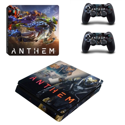 Anthem decal skin for PS4 Slim Console and two controllers Anthem decal skin for PS4 Slim Console and two controllers