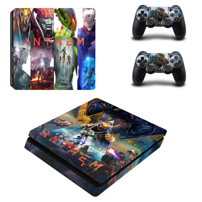 Anthem decal skin for PS4 Slim Console and two controllers Anthem decal skin for PS4 Slim Console and two controllers