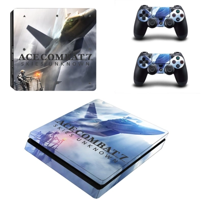 ACE Combat 7 decal skin for PS4 Slim Console and two contr.. ACE Combat 7 decal skin for PS4 Slim Console and two contr..