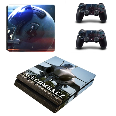 ACE Combat 7 decal skin for PS4 Slim Console and two contr.. ACE Combat 7 decal skin for PS4 Slim Console and two contr..