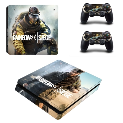 Rainbow Six Siege decal skin for PS4 Slim Console and two .. Rainbow Six Siege decal skin for PS4 Slim Console and two ..