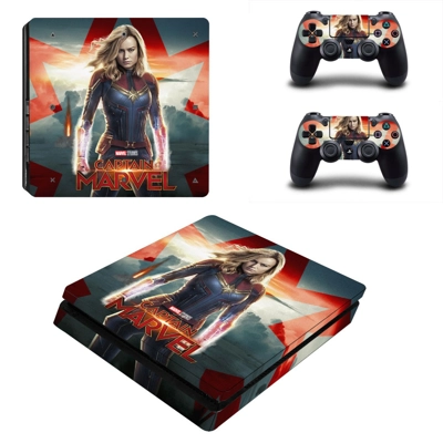 Supergirl decal skin for PS4 Slim Console and two controll.. Supergirl decal skin for PS4 Slim Console and two controll..