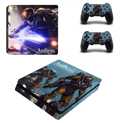 Anthem decal skin for PS4 Slim Console and two controllers Anthem decal skin for PS4 Slim Console and two controllers