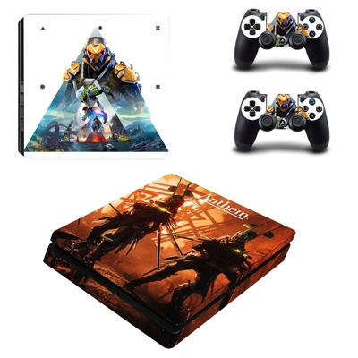 Anthem decal skin for PS4 Slim Console and two controllers Anthem decal skin for PS4 Slim Console and two controllers