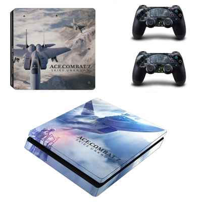 ACE Combat 7 decal skin for PS4 Slim Console and two contr.. ACE Combat 7 decal skin for PS4 Slim Console and two contr..