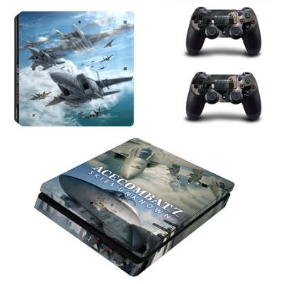 ACE Combat 7 decal skin for PS4 Slim Console and two contr.. ACE Combat 7 decal skin for PS4 Slim Console and two contr..