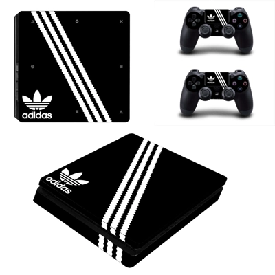 Adidas decal skin for PS4 Slim Console and two controllers Adidas decal skin for PS4 Slim Console and two controllers