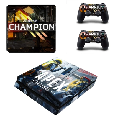 Apex Legends decal skin for PS4 Slim Console and two contr.. Apex Legends decal skin for PS4 Slim Console and two contr..