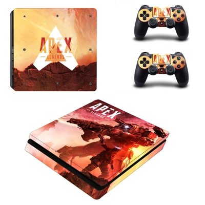Apex Legends decal skin for PS4 Slim Console and two contr.. Apex Legends decal skin for PS4 Slim Console and two contr..
