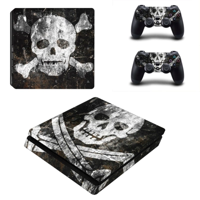 Skull Danger decal skin for PS4 Slim Console and two contr.. Skull Danger decal skin for PS4 Slim Console and two contr..