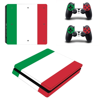 Color column decal skin for PS4 Slim Console and two controllers