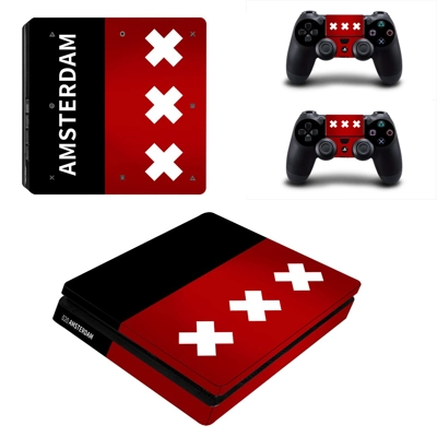 Amsterdam decal skin for PS4 Slim Console and two controll.. Amsterdam decal skin for PS4 Slim Console and two controll..