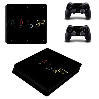 Pokemon Go decal skin for PS4 Slim Console and two control.. Pokemon Go decal skin for PS4 Slim Console and two control..