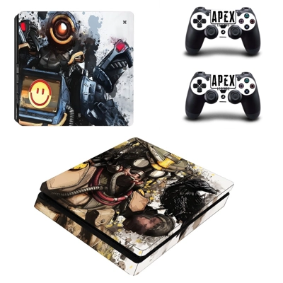 Apex Legends decal skin for PS4 Slim Console and two contr.. Apex Legends decal skin for PS4 Slim Console and two contr..