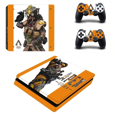 Apex Legends decal skin for PS4 Slim Console and two contr.. Apex Legends decal skin for PS4 Slim Console and two contr..