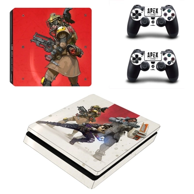 Apex Legends decal skin for PS4 Slim Console and two contr.. Apex Legends decal skin for PS4 Slim Console and two contr..