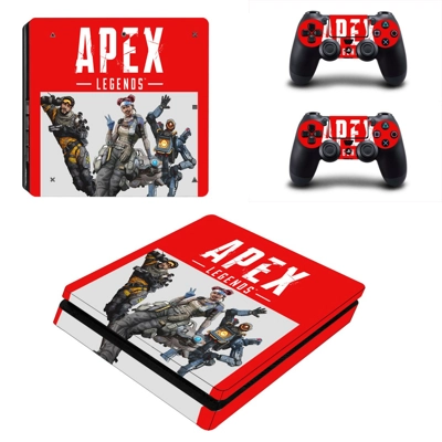 Apex Legends decal skin for PS4 Slim Console and two contr.. Apex Legends decal skin for PS4 Slim Console and two contr..