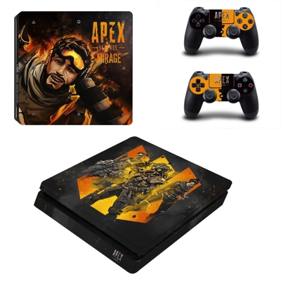 Apex Legends decal skin for PS4 Slim Console and two contr.. Apex Legends decal skin for PS4 Slim Console and two contr..