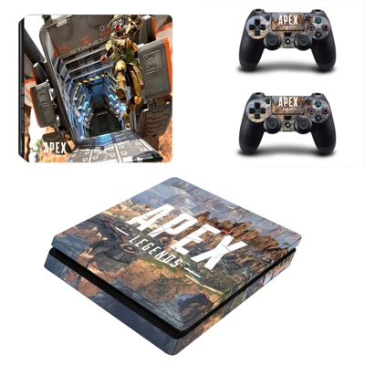 Apex Legends decal skin for PS4 Slim Console and two contr.. Apex Legends decal skin for PS4 Slim Console and two contr..