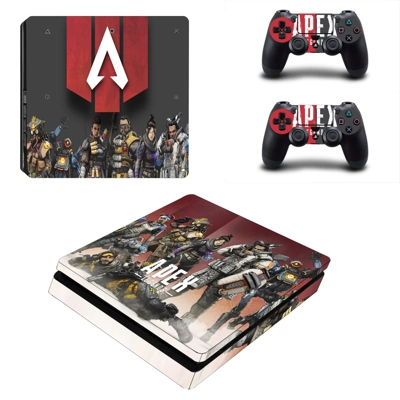 Apex Legends decal skin for PS4 Slim Console and two contr.. Apex Legends decal skin for PS4 Slim Console and two contr..
