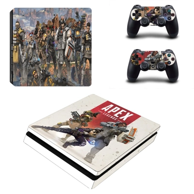 Apex Legends decal skin for PS4 Slim Console and two contr.. Apex Legends decal skin for PS4 Slim Console and two contr..