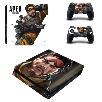 Apex Legends decal skin for PS4 Slim Console and two contr.. Apex Legends decal skin for PS4 Slim Console and two contr..
