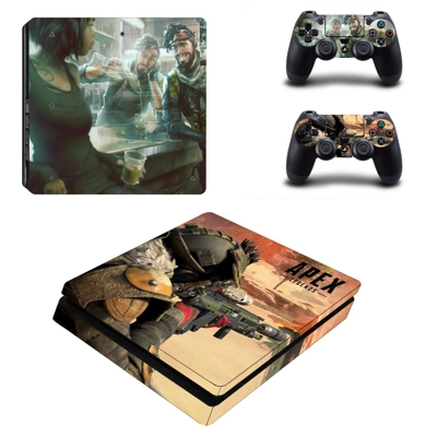 Apex Legends decal skin for PS4 Slim Console and two contr.. Apex Legends decal skin for PS4 Slim Console and two contr..