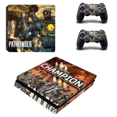 Apex Legends decal skin for PS4 Slim Console and two contr.. Apex Legends decal skin for PS4 Slim Console and two contr..