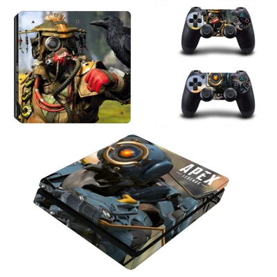 Apex Legends decal skin for PS4 Slim Console and two contr.. Apex Legends decal skin for PS4 Slim Console and two contr..